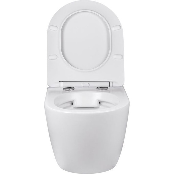 Унитаз подвесной безободковый Vincea Globo VT1-14S с крышкой микролифт, Цвет производителя: белый фото 6