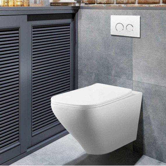 Унитаз подвесной безободковый Vincea Neo VT1-22 с крышкой микролифт фото 2