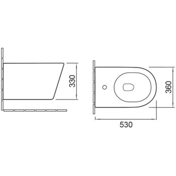 Биде подвесное Vincea Piatti VB1-11 - 2 Биде подвесное Vincea Piatti VB1-11 фото 2