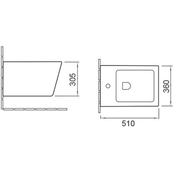 Биде подвесное Vincea Q-Line VB1-12 фото 2