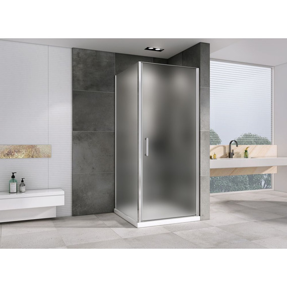 Душевое ограждение Abber Sonnenstrand 80x80 см AG04080M-S80M, хром/матовое фото 2