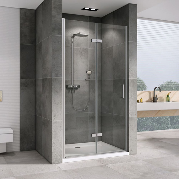 Душевая дверь Abber Zart 90 см AG08090P, хром/прозрачное фото 2