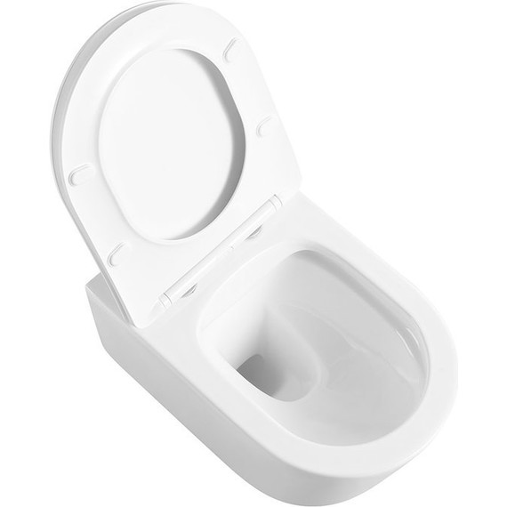 Унитаз подвесной безободковый Vincea Cute VT1-24 с крышкой микролифт фото 5