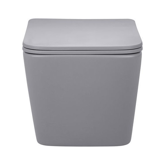 Унитаз подвесной безободковый Vincea Q-Line VT1-12MG с крышкой микролифт, серый матовый, Цвет производителя: серый фото 3