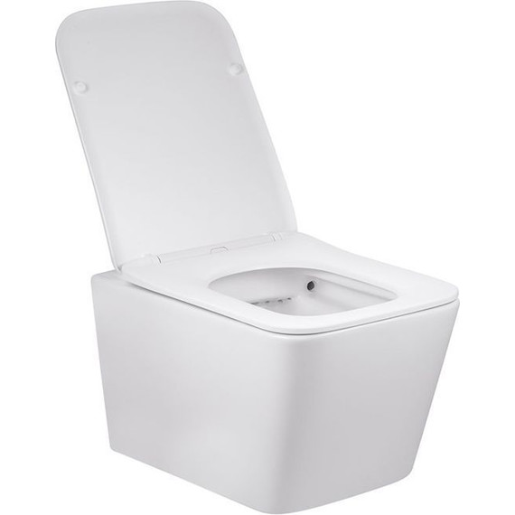 Унитаз подвесной безободковый Vincea Q-Line VT1-12 с крышкой микролифт, Цвет производителя: белый фото 4