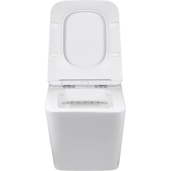 Унитаз подвесной безободковый Vincea Q-Line VT1-12 с крышкой микролифт, Цвет производителя: белый фото 6