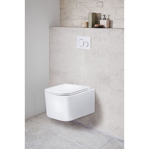 Унитаз подвесной безободковый Vincea Ultra VT1-32 с крышкой микролифт, Цвет производителя: белый фото 2