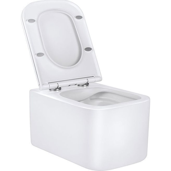 Унитаз подвесной безободковый Vincea Ultra VT1-32 с крышкой микролифт, Цвет производителя: белый фото 5