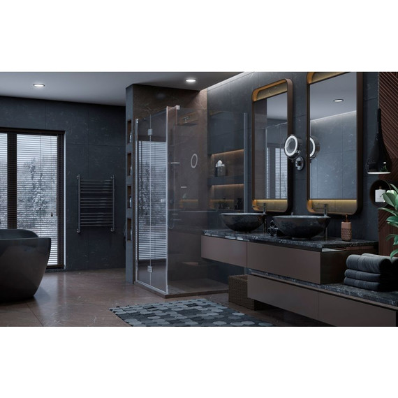 Душевое ограждение Ambassador Diamond 90x90 см 12011105L L, хром/прозрачное фото 2