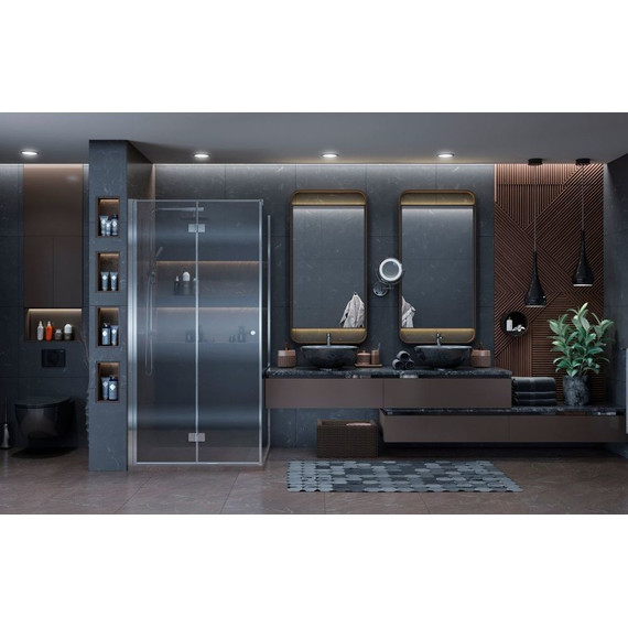 Душевое ограждение Ambassador Diamond 90x90 см 12011105L L, хром/прозрачное фото 3