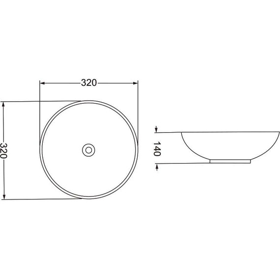 Раковина-чаша Vincea 32 см VBS-201 фото 2