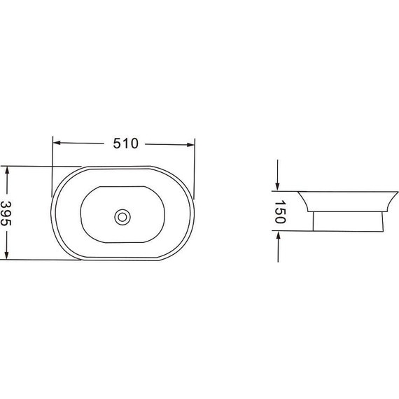 Раковина-чаша Vincea 51 см VBS-205 фото 2