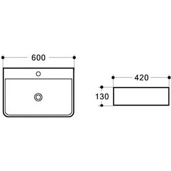 Раковина-чаша Vincea 60 см VBS-303 фото 3