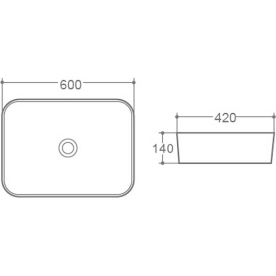 Раковина-чаша Vincea 60 см VBS-304 фото 2