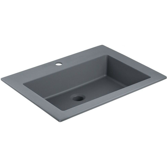 Тумба подвесная с раковиной Vincea Chiara 60 см VMC-2C600NO (раковина серая VCB-13600G), натуральный дуб фото 5