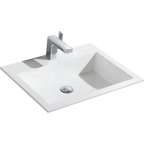 Тумба подвесная с раковиной Vincea Chiara 60 см VMC-2C600RO (раковина белая VCB-13600W), тёмный дуб фото 8