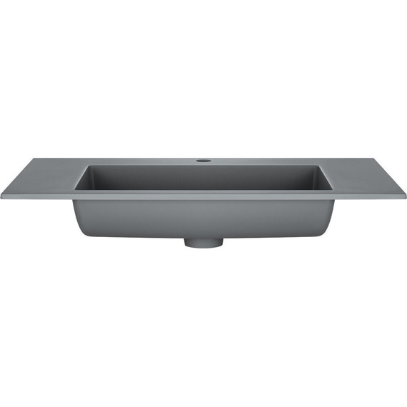 Тумба подвесная с раковиной Vincea Luka 80 см VMC-2L800TO (раковина серая VCB-13800G), дуб табак фото 6