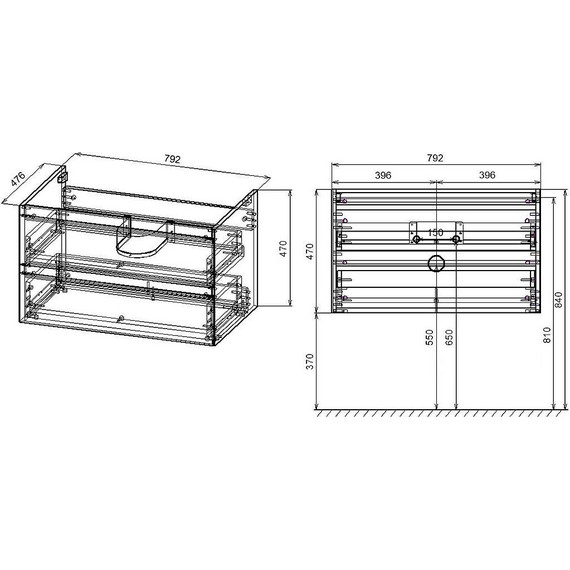 Тумба подвесная с раковиной Vincea Luka 80 см VMC-2L800NO (раковина серая VCB-13800G), натуральный дуб фото 8