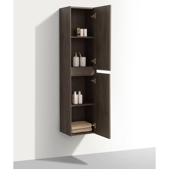 Пенал подвесной Vincea Chiara/Luka 35 см VSC-2CL150RO, тёмный дуб - 2 Пенал подвесной Vincea Chiara/Luka 35 см VSC-2CL150RO, тёмный дуб фото 2