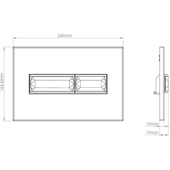 Кнопка смыва Vincea Line VFP-732CH фото 2
