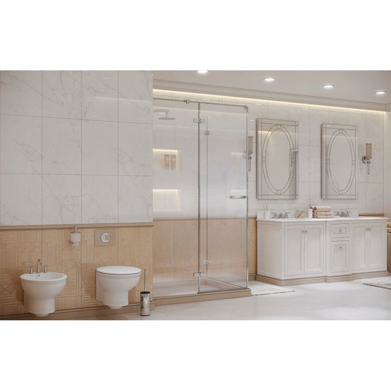 Душевое ограждение Ambassador Abner 120x80 см 10011103L L, хром/прозрачное фото 4