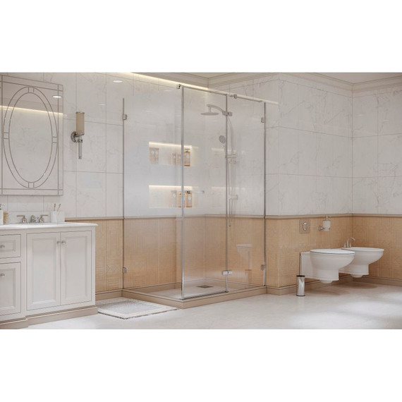 Душевое ограждение Ambassador Abner 120x90 см 10011104R R, хром/прозрачное фото 2