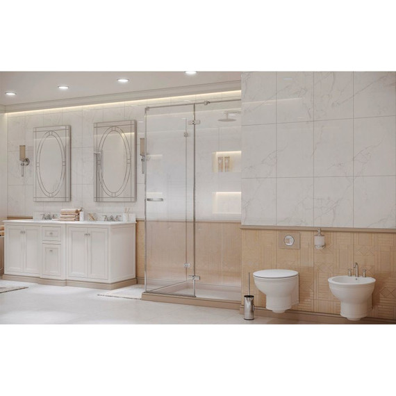 Душевое ограждение Ambassador Abner 120x90 см 10011104R R, хром/прозрачное фото 4