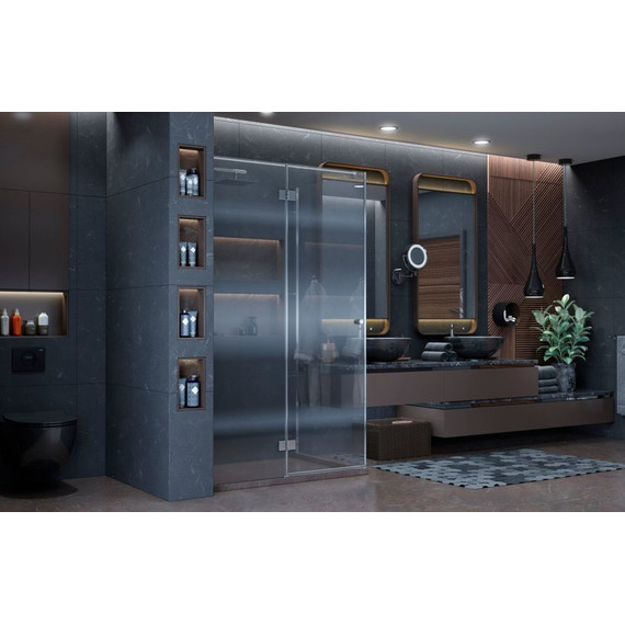 Душевое ограждение Ambassador Diamond 120x80 см 12011107L L, хром/прозрачное фото 4