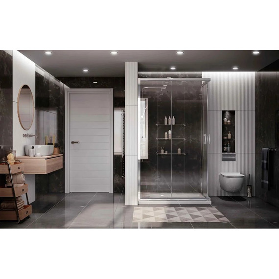 Душевое ограждение Ambassador Kingston 120x80 см 14011101, хром/прозрачное фото 5