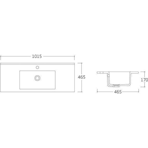 Тумба подвесная с раковиной Vincea Mia 100 см VMC-2MC100BT, бетон фото 7