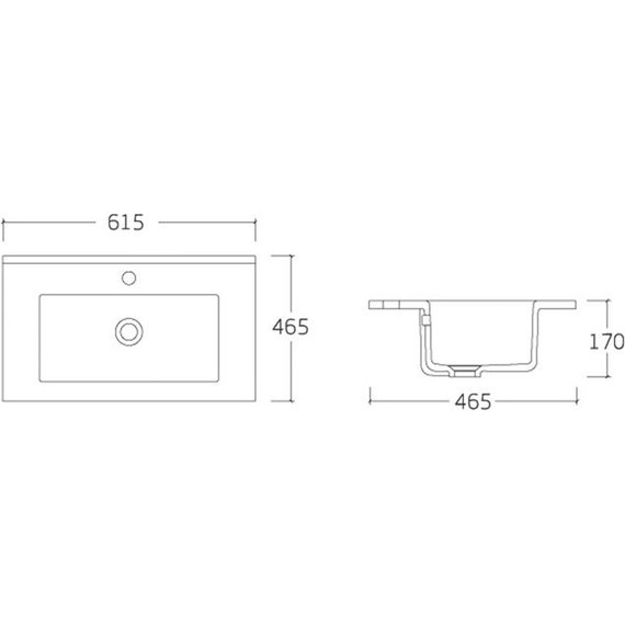 Тумба подвесная с раковиной Vincea Mia 60 см VMC-2MC600RW, тёмное дерево фото 4