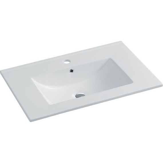 Тумба подвесная с раковиной Vincea Mia 70 см VMC-2MC700BT, бетон фото 4