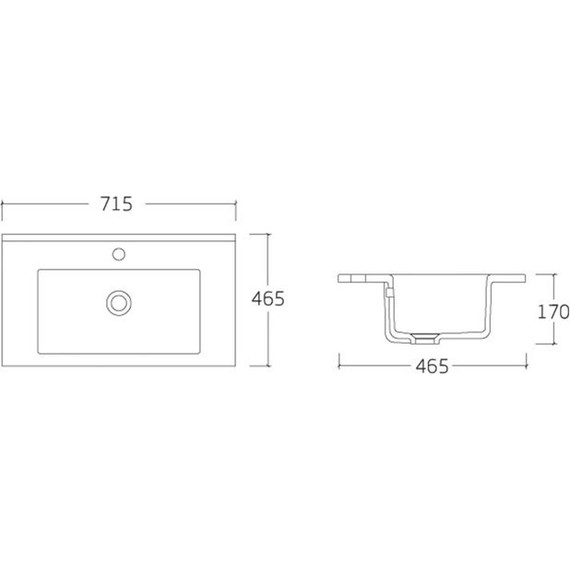 Тумба подвесная с раковиной Vincea Mia 70 см VMC-2MC700VO, дуб винтаж фото 5