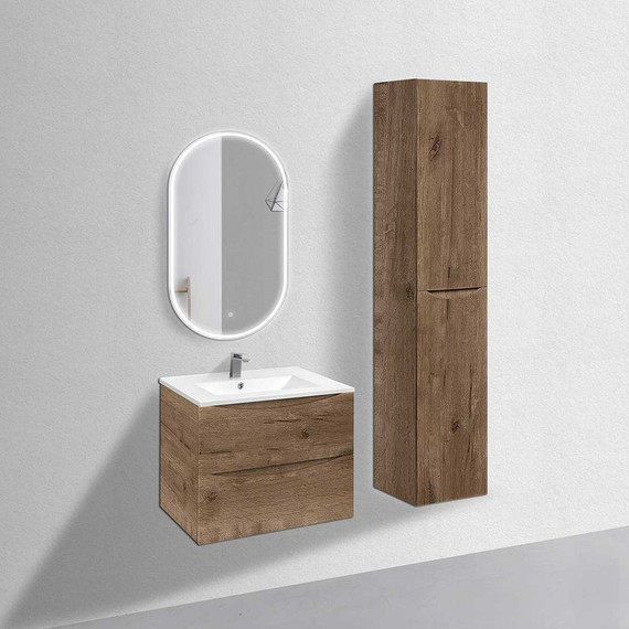 Тумба подвесная с раковиной Vincea Mia 70 см VMC-2MC700VO, дуб винтаж фото 3