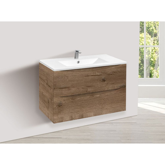 Тумба подвесная с раковиной Vincea Mia 80 см VMC-2MC800VO, дуб винтаж - 5 Тумба подвесная с раковиной Vincea Mia 80 см VMC-2MC800VO, дуб винтаж фото 5