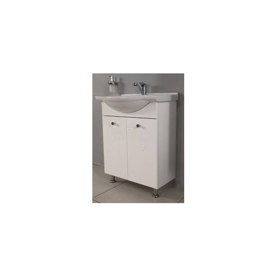 Тумба напольная с раковиной Акватон ЛИАНА 60 см 1A1631K0LL010, белый - 5 Тумба напольная с раковиной Акватон ЛИАНА 60 см 1A1631K0LL010, белый фото 5
