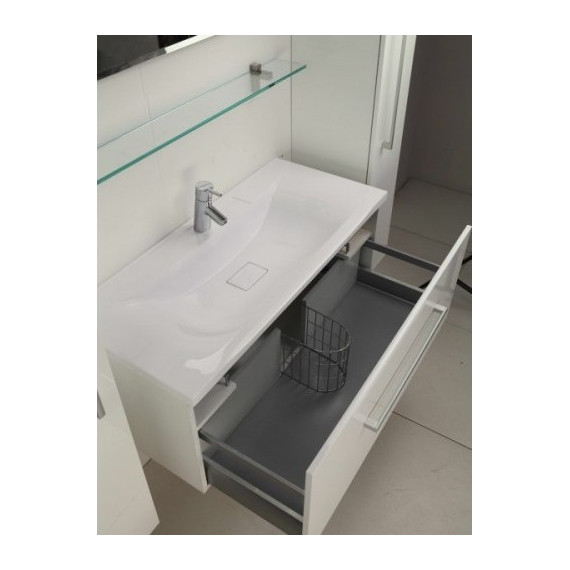 Тумба подвесная с раковиной Акватон Мадрид 100М см 1A126901MA010, белый - 6 Тумба подвесная с раковиной Акватон Мадрид 100М см 1A126901MA010, белый фото 6