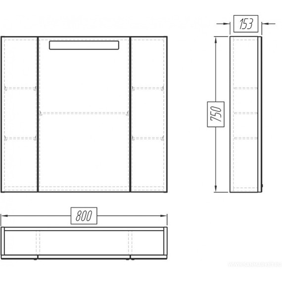 Зеркало-шкаф Акватон Мадрид 80М см 1A175202MA010 - 4 Зеркало-шкаф Акватон Мадрид 80М см 1A175202MA010 фото 4