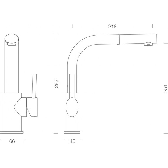 Смеситель для кухни Schock NIMBUS-D 710097, хром фото 2
