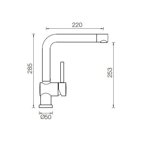 Смеситель для кухни Schock PIEGA 710102, хром фото 2