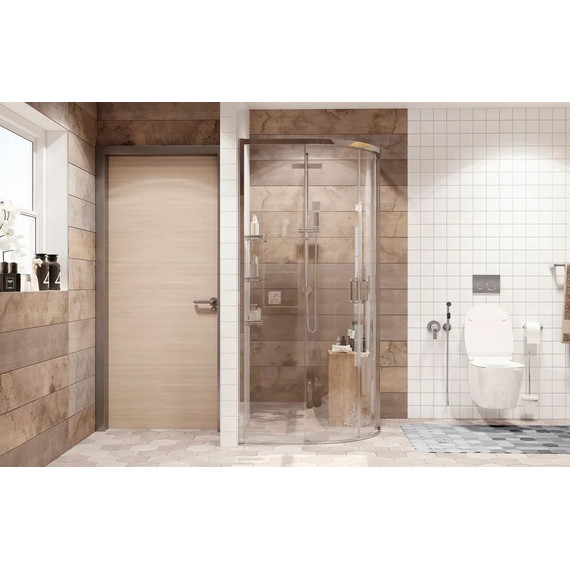 Душевое ограждение Ambassador Queen 90 см 11011101, хром/прозрачное фото 3