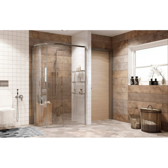 Душевое ограждение Ambassador Queen 120х80 см 11011103R R, хром/прозрачное фото 2