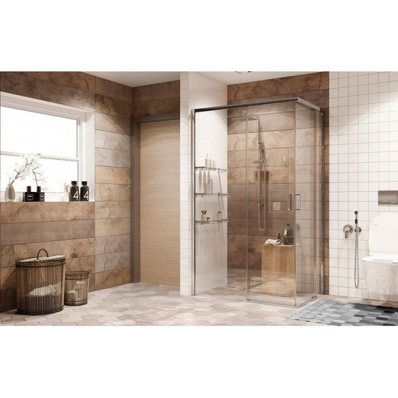 Душевое ограждение Ambassador Queen 120x80 см 11011106L L, хром/прозрачное фото 2