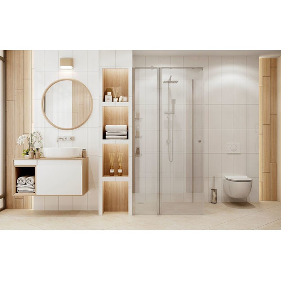 Душевое ограждение Ambassador Nord 90x90 см 13011105, хром/прозрачное фото 3