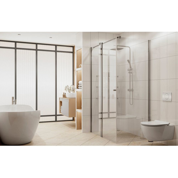 Душевое ограждение Ambassador Nord 120x80 см 13011107, хром/прозрачное - 2 Душевое ограждение Ambassador Nord 120x80 см 13011107, хром/прозрачное фото 2