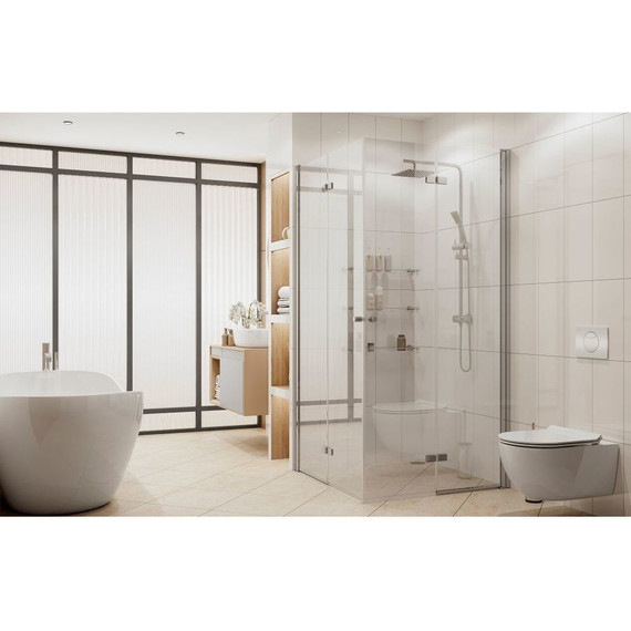 Душевое ограждение Ambassador Nord 90x90 см 13011108, хром/прозрачное фото 2