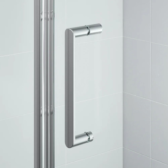 Душевое ограждение Ambassador Kingston 100x80 см 14011114, хром/прозрачное фото 4