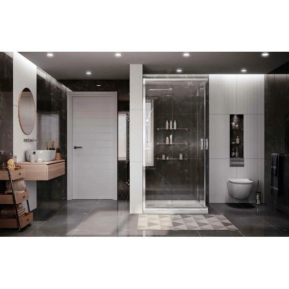 Душевое ограждение Ambassador Kingston 90x90 см 14011102, хром/прозрачное фото 4