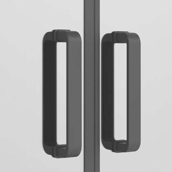 Душевое ограждение Ambassador Kingston 120x90 см 14011209, чёрный/прозрачное фото 4