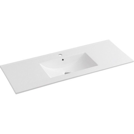 Тумба подвесная с раковиной Vincea Mia 120 см VMC-2MC120RW, тёмное дерево фото 4